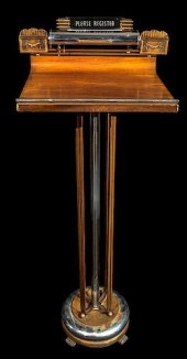 ART DECO CHROME FUNERAL REGIST