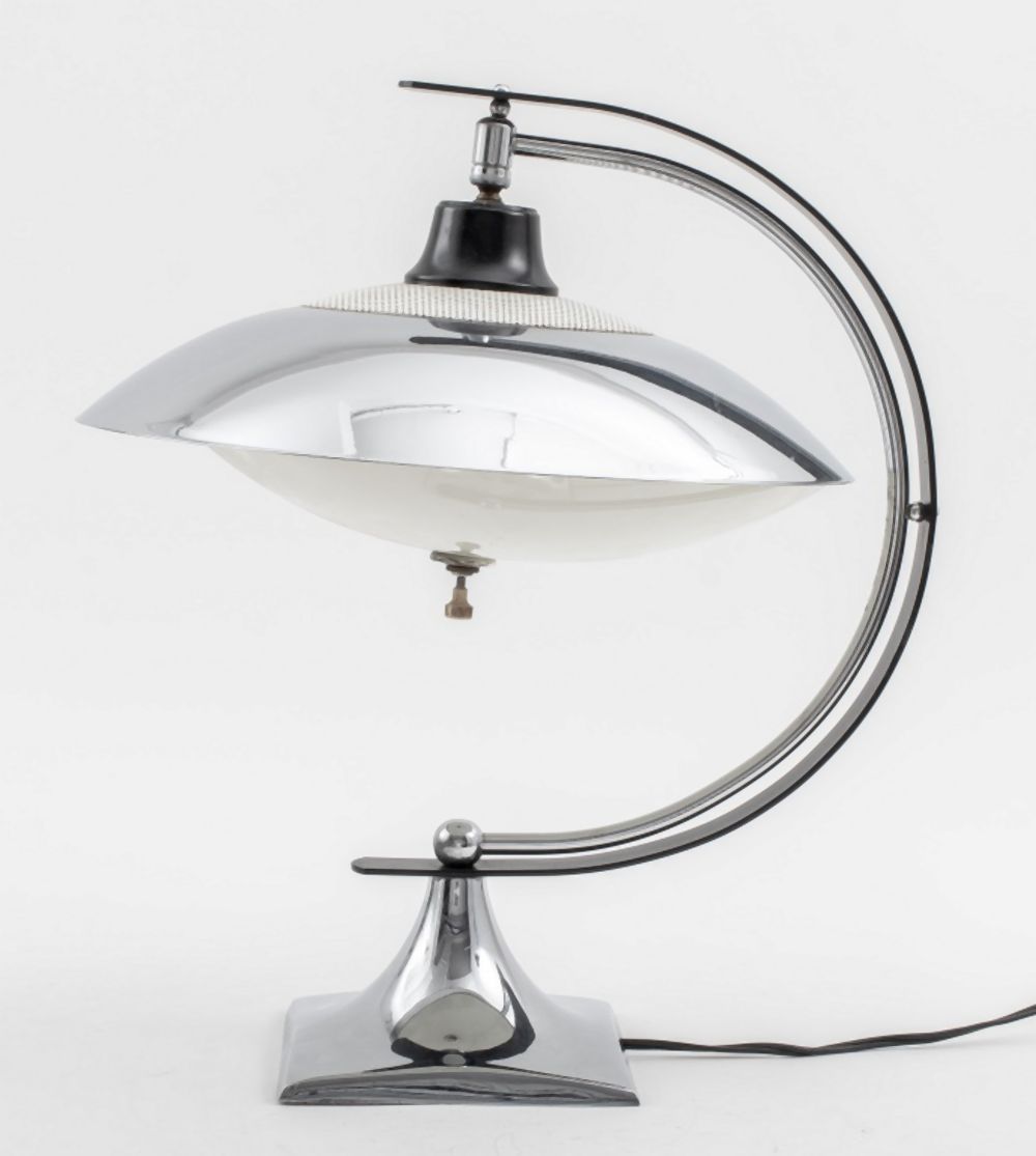 ART DECO CHROME TABLE LAMP Art Deco