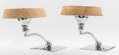 ART DECO CHROME TABLE LAMPS WI