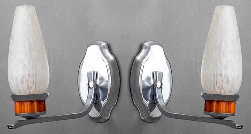 ART DECO CHROMED METAL &AMP;