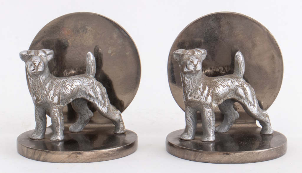 ART DECO CHROMED STEEL FOX