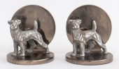 ART DECO CHROMED STEEL FOX TER
