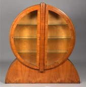 ART DECO CIRCULAR DISPLAY CABI