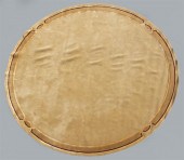 ART DECO CIRCULAR RUG WITH BOR
