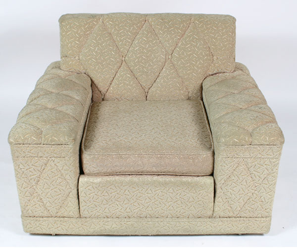 Art Deco club chair with frise