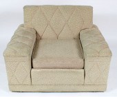 Art Deco club chair with frise