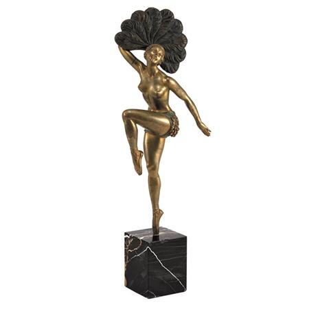 Art Deco Cold Painted and
