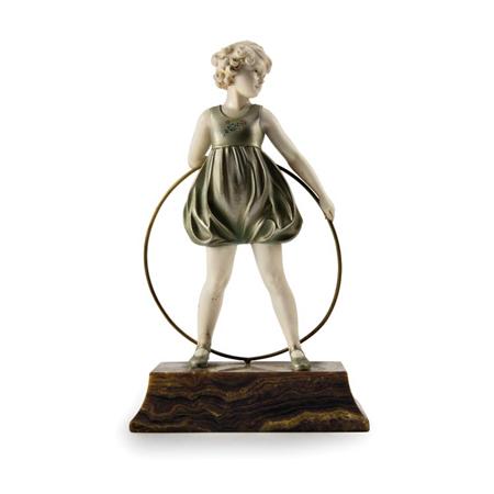Art Deco Cold Painted Bronze and
