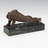 ART DECO COLD PAINTED COPPER A