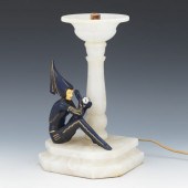 ART DECO COLD PAINTED METAL FI