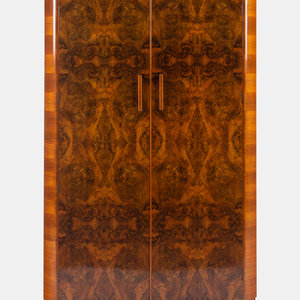 Art Deco Continental Armoire, Circa