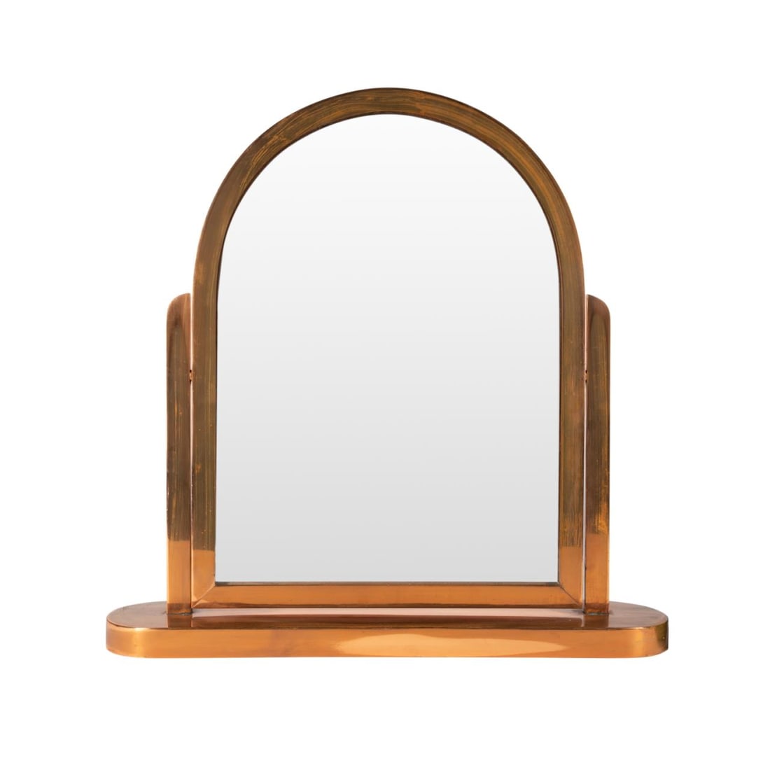 ART DECO COPPER DRESSING MIRROR
