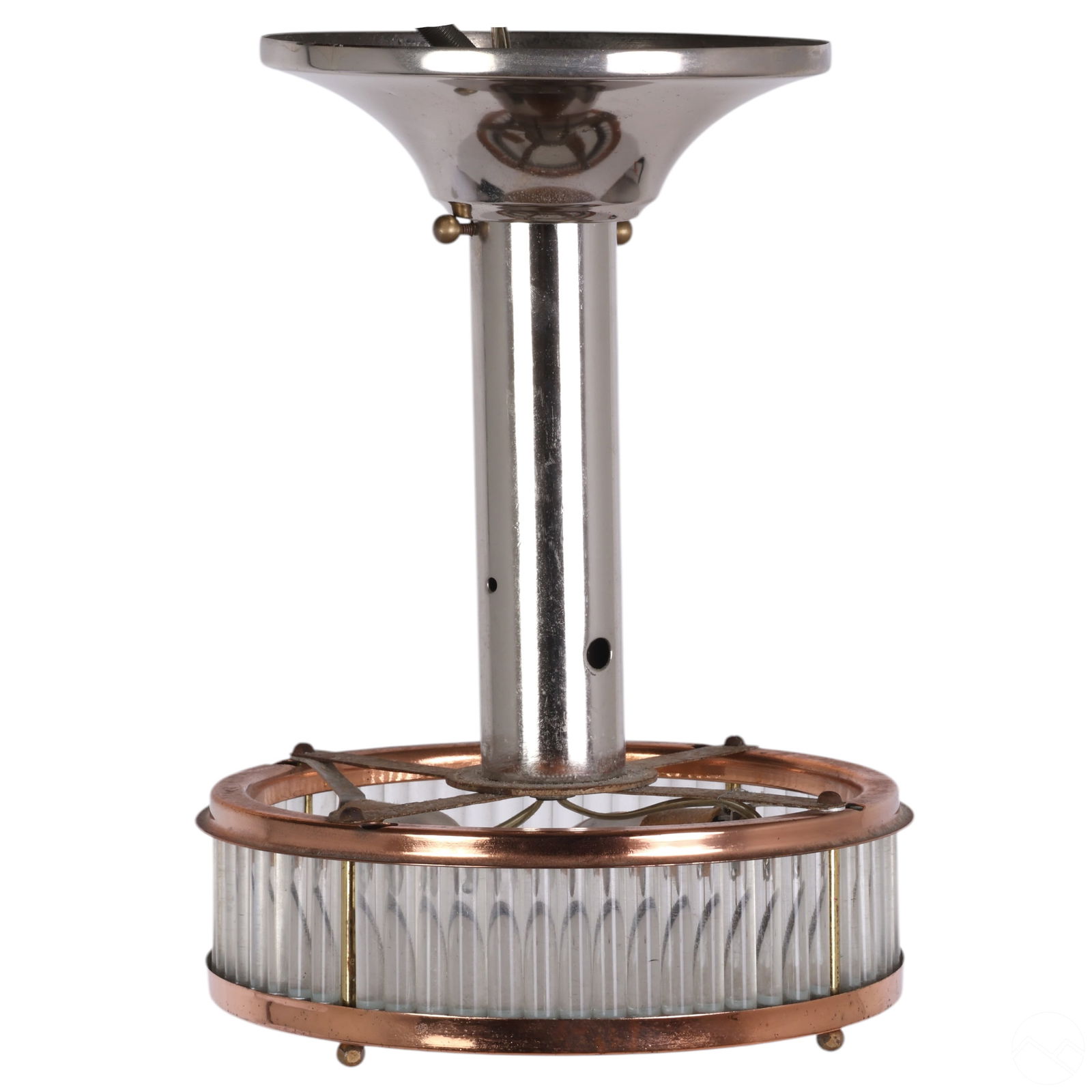 ART DECO COPPER & GLASS ROD CEILING