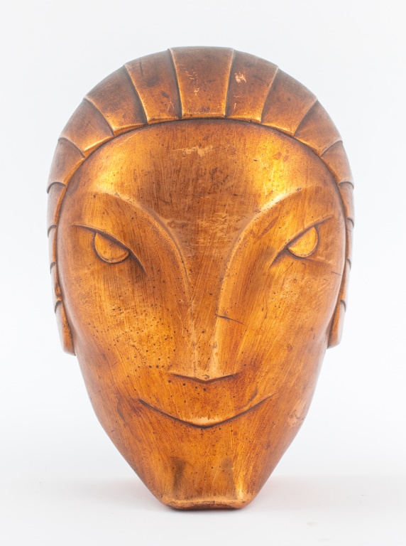 ART DECO COPPER MASK Art Deco