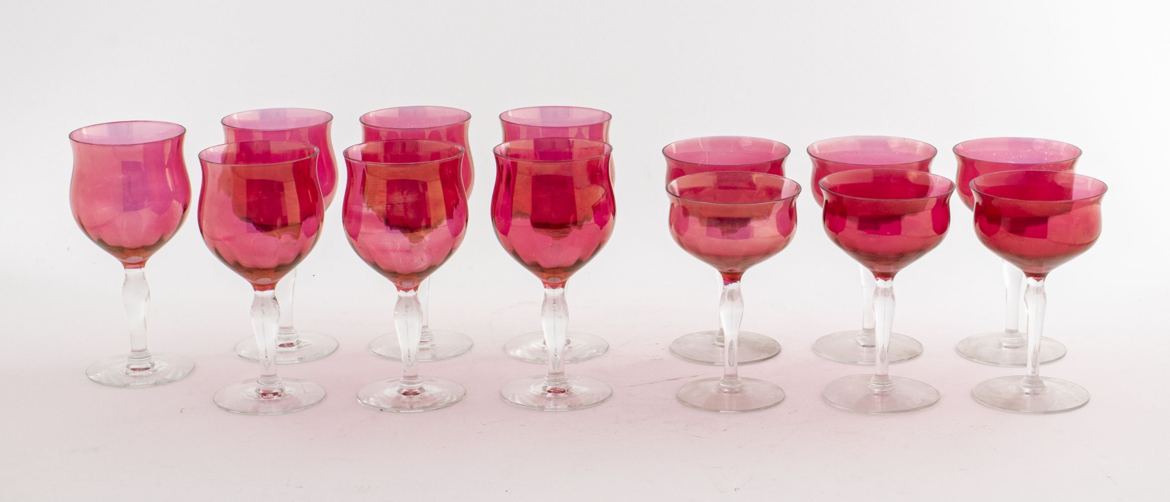 ART DECO CRANBERRY GLASS