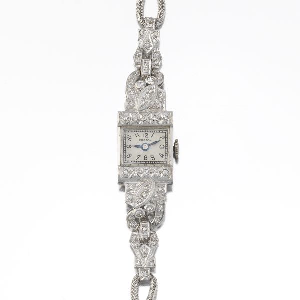 ART DECO CROTON PLATINUM AND