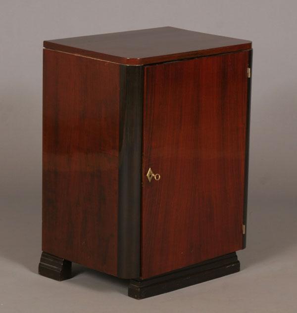 Art Deco curved cabinet. 29 1/2"H x