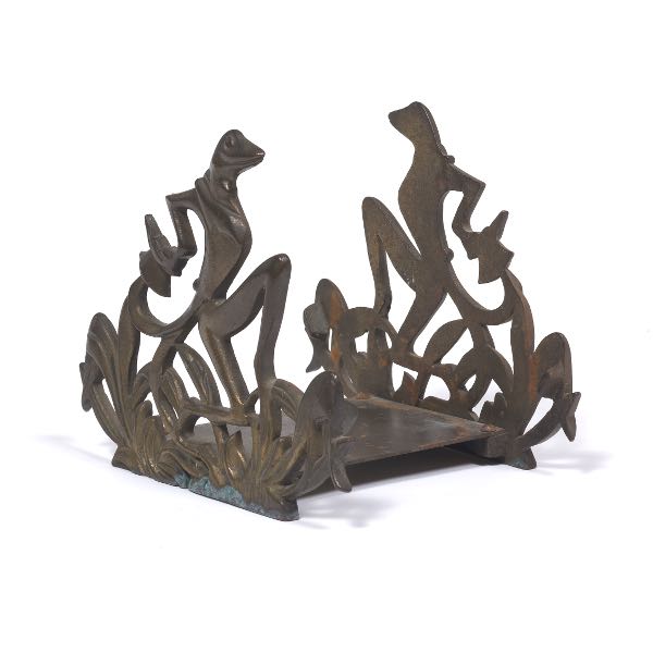 ART DECO DANDY FROG BOOK HOLDER