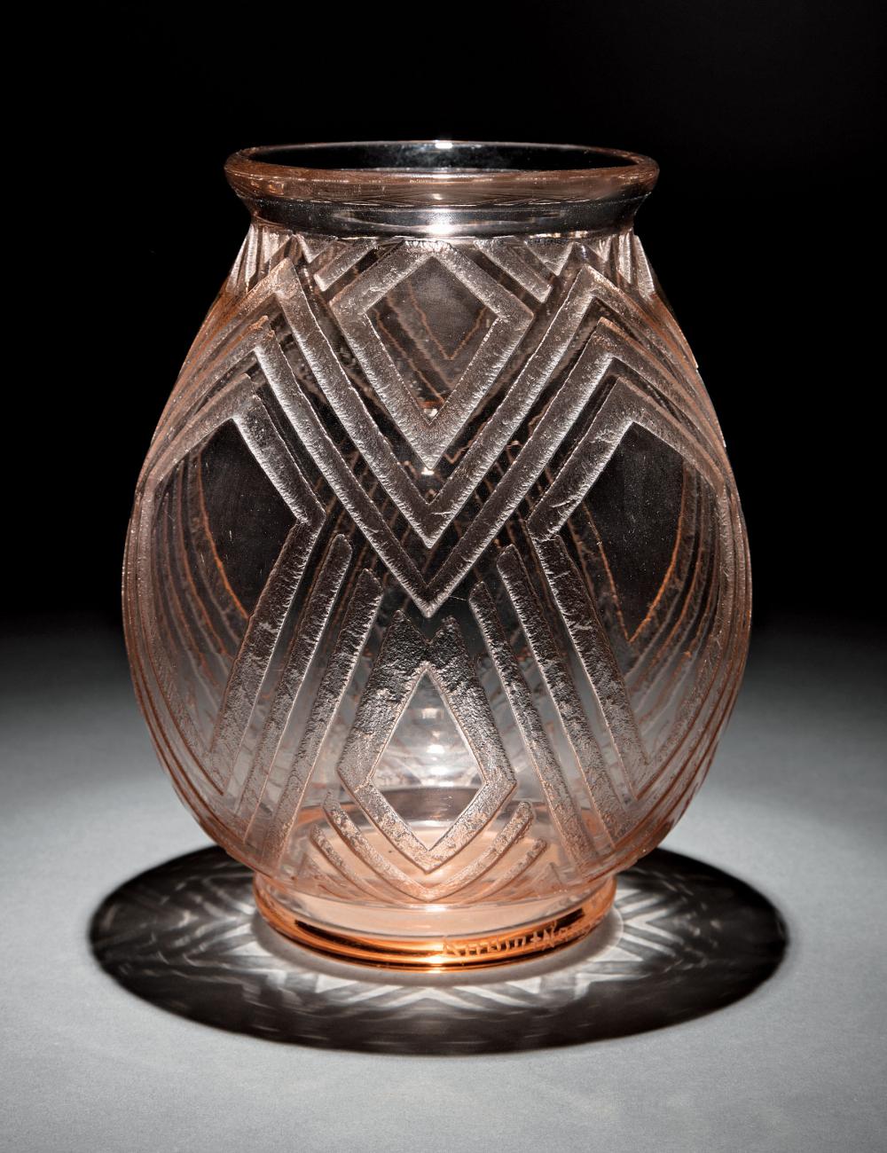 ART DECO DAUM ACID ETCHED GLASS