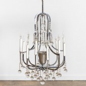 ART DECO DAUM CHIPPED ICE GLAS