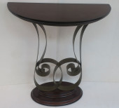 ART DECO DEMI-LUNE HALL TABLE: