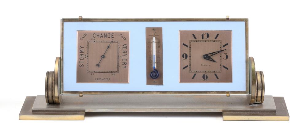 ART DECO DESKTOP CLOCK AND