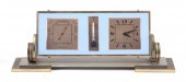 ART DECO DESKTOP CLOCK AND BAR