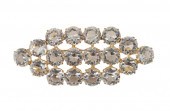 ART DECO DIAMANTE PIN BROOCH W