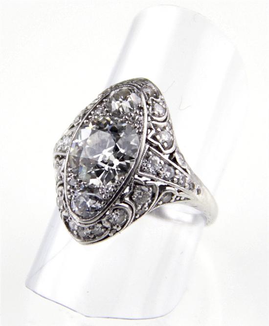 Art Deco diamond and platinum