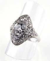 Art Deco diamond and platinum