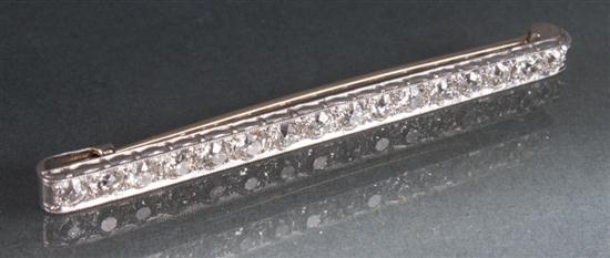 Art Deco diamond bar brooch most