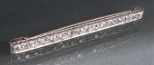 Art Deco diamond bar brooch mo