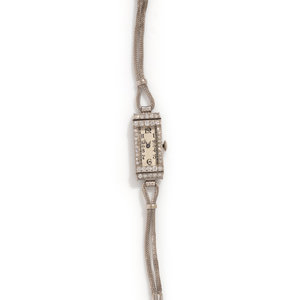 ART DECO, DIAMOND WATCH Case