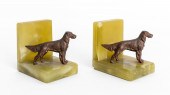 ART DECO DOG SCULPTURE MOUNTED