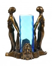 ART DECO DOUBLE NUDE CAST STAN