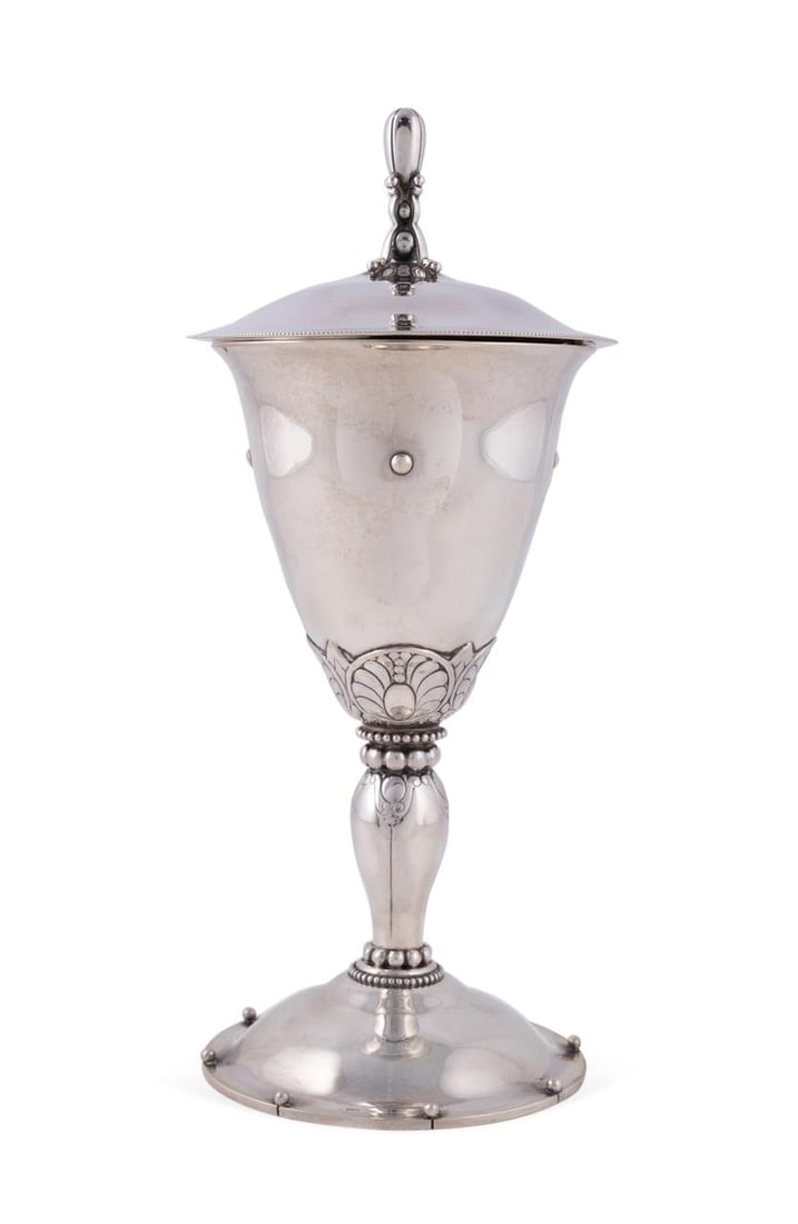 ART DECO DUTCH 830 SILVER LIDDED