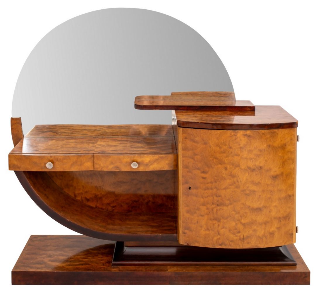 ART DECO EBONIZED ASHWOOD