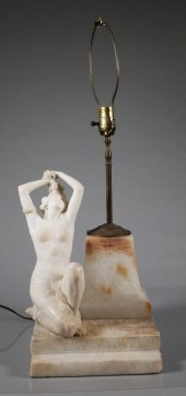 ART DECO EGYPTIAN ALABASTER FI