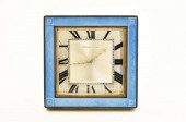 ART DECO ENAMEL ON SILVERED ME