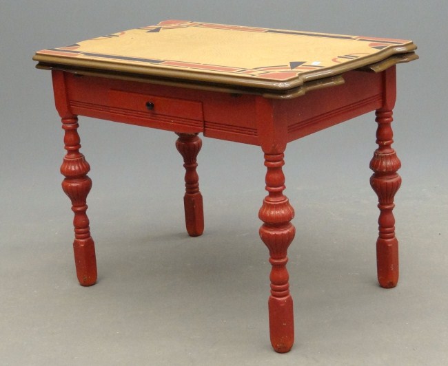 Art Deco enamel top table.