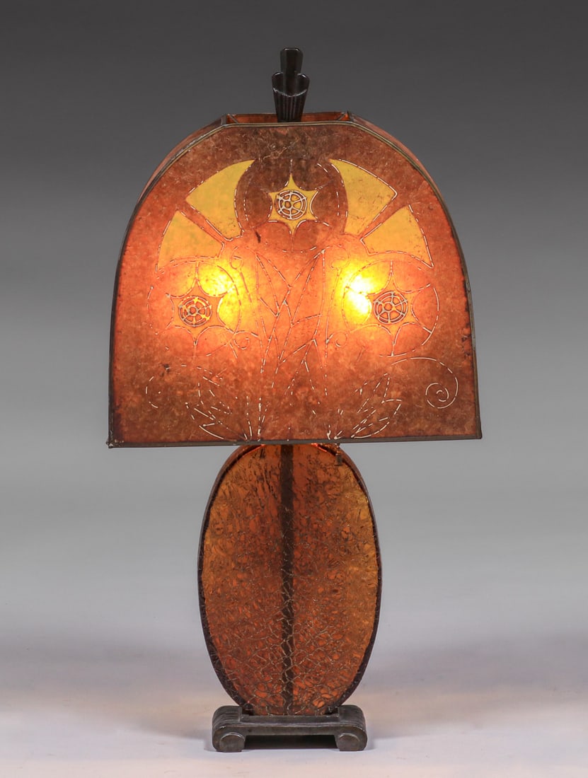 ART DECO ENAMELED MICA, CRACKLE