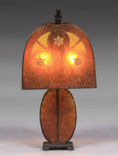 ART DECO ENAMELED MICA, CRACKL