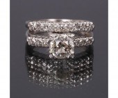 Art Deco engagement ring and d