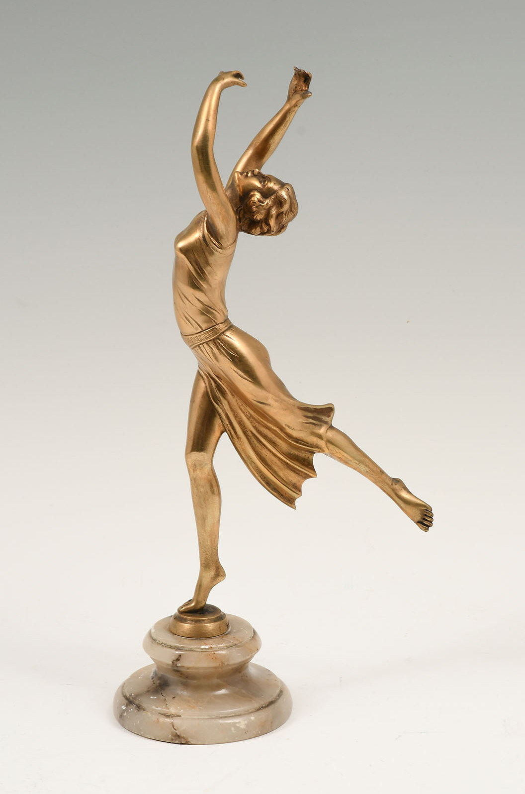 ART DECO ERA BRONZE OF ISADORA
