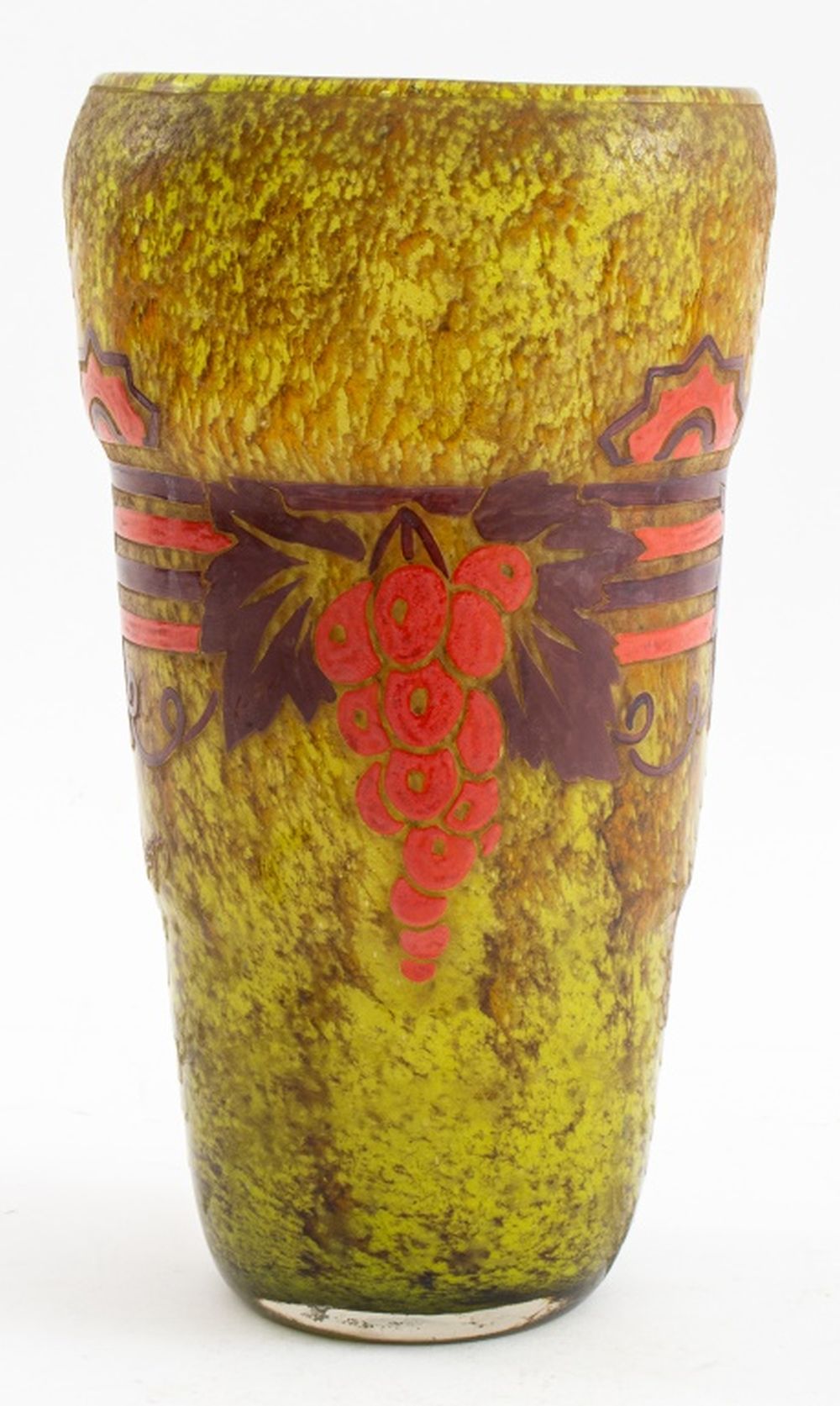 ART DECO ETCHED AND ENAMELED
