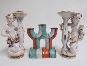 ART DECO FIGURAL CANDLESTICKS