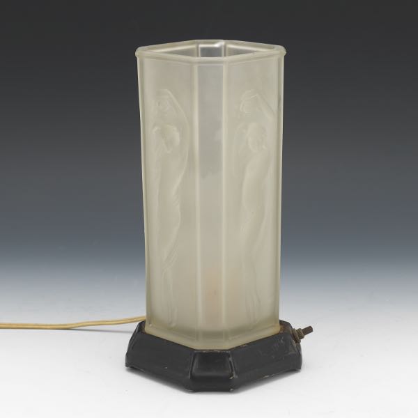 ART DECO FIGURAL LAMP 10 ½" x 5"