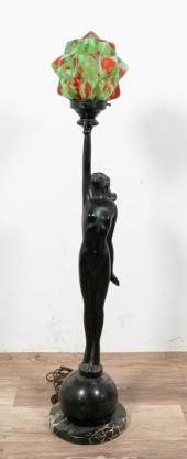 ART DECO FIGURAL LAMPArt Deco