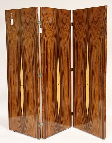 ART DECO FIGURED ASH AND WALNUT