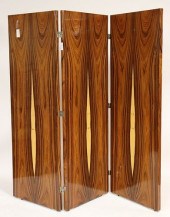 ART DECO FIGURED ASH AND WALNU
